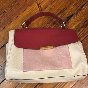Elegant Red and Pink Satchel by